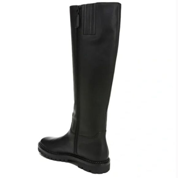 Vince soft top grain leather water resistance knee high lug boot size 6M and 7M - Picture 4 of 16